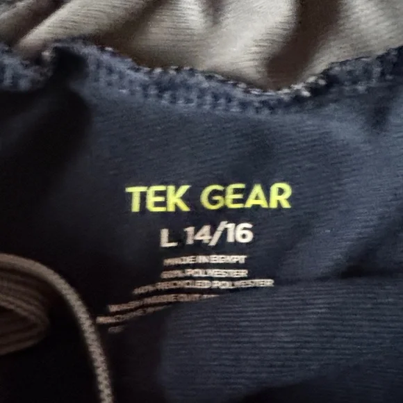 Blue Athletic Track Pants Tek brand size 14/16 large - Picture 2 of 4